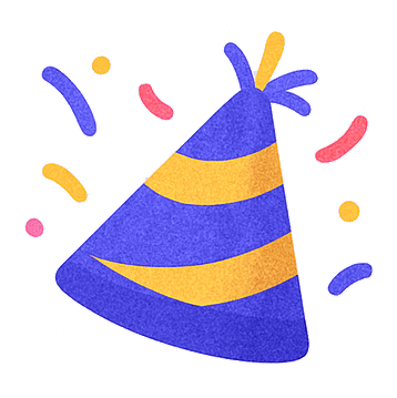 Illustration d'un chapeau de fête