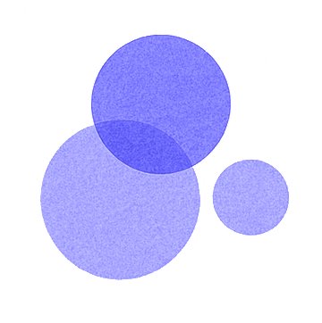 Illustration de 3 cercles violets